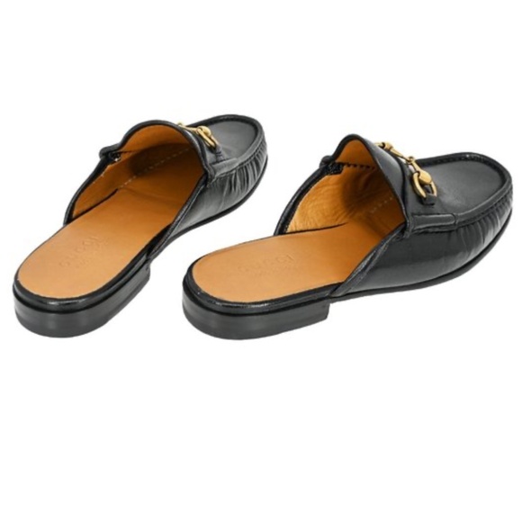 Gucci horsebit leather slip on men’s mules loafers slippers size 7.5 - Picture 4 of 12